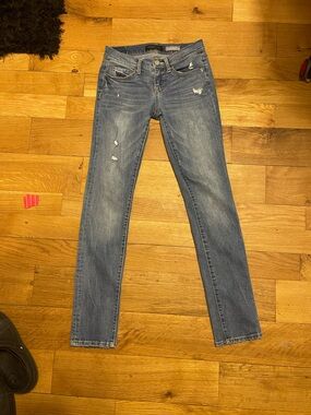 Aeropostale Women's Skinny Jeans light Blue Distressed